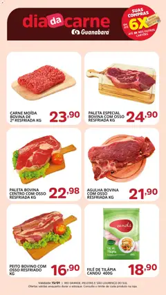 Pré-Visualização do folheto "Ofertas da semana" da loja Supermercado Guanabara válido a partir de 15/01/2026