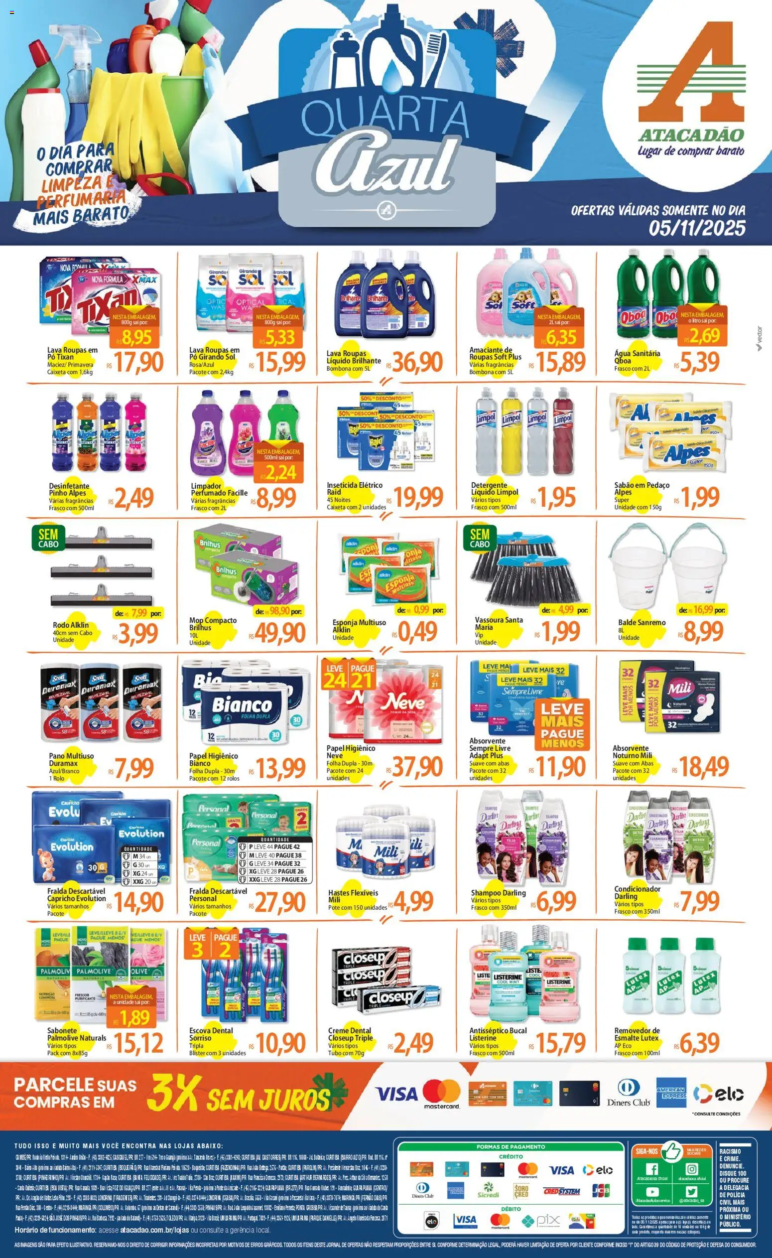 Pré-Visualização do folheto "Ofertas - PR" da loja Atacadão válido a partir de 05/11/2025