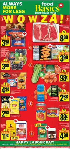 Preview of leaflet Ancaster, Wilson Street West 71 from shop Food Basics is valid from Aug 28, 2025
