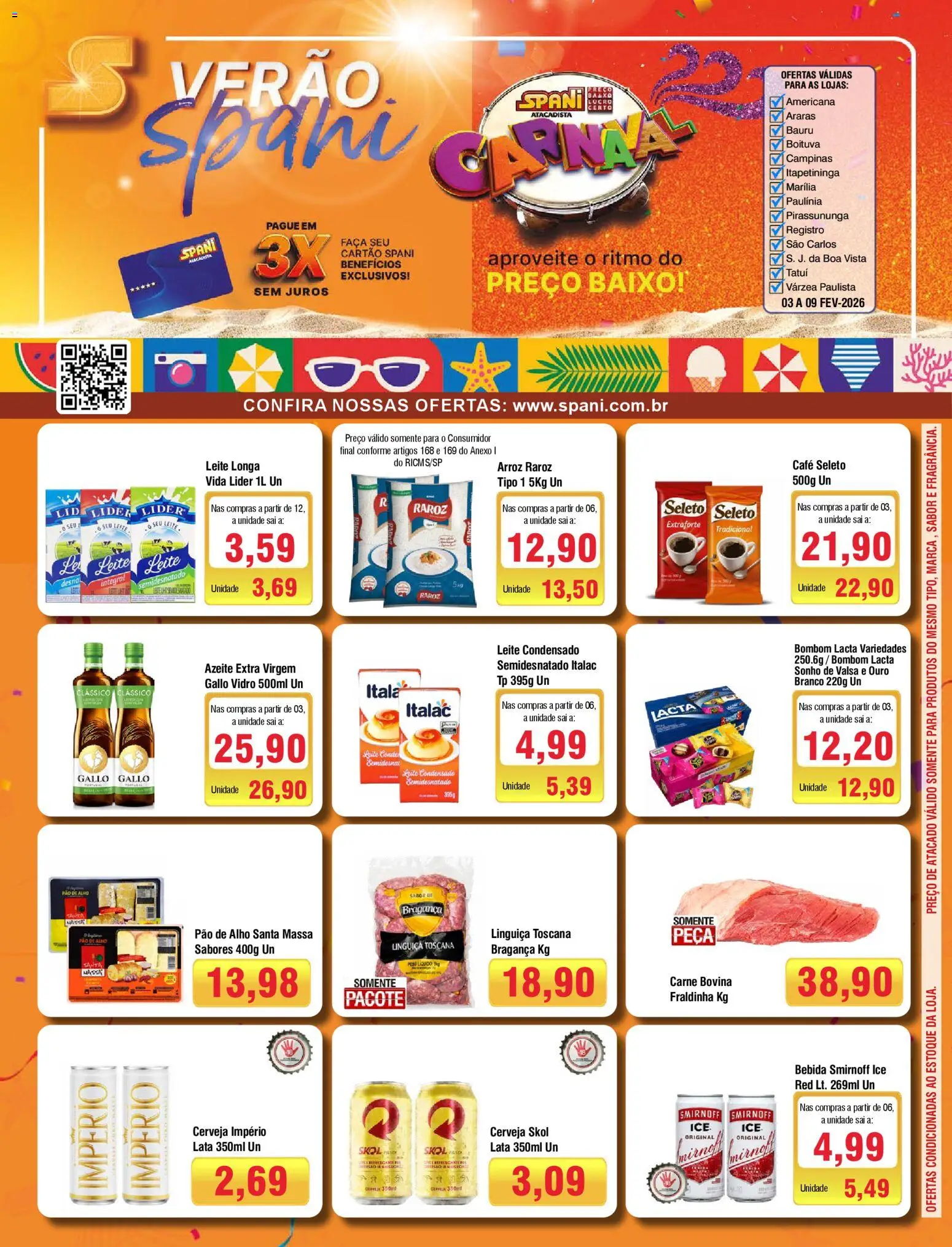 Pré-Visualização do folheto "Ofertas da semana" da loja Spani Atacadista válido a partir de 03/02/2026