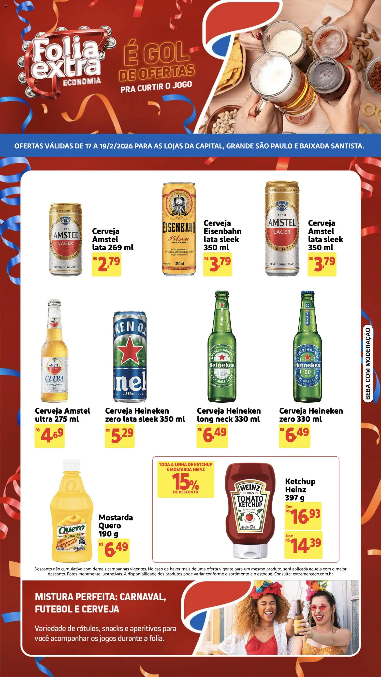 Pré-Visualização do folheto "Ofertas de Mercado Viral Gol" da loja Extra válido a partir de 17/02/2026