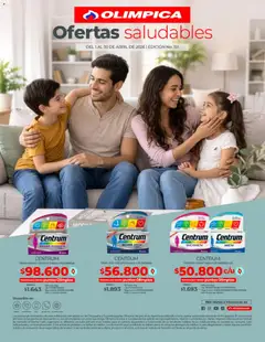  Vista previa del prospecto Olímpica catálogo - Ofertas Saludables del almacen Olímpica válida del 01/04/2026 al 30/04/2026