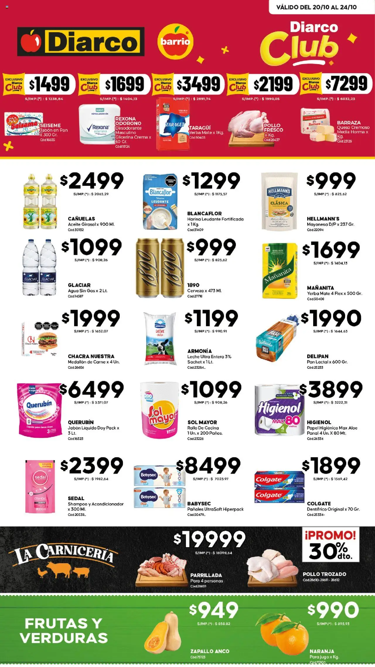 Diarco Ofertas Barrio del 20/10/2025 Online