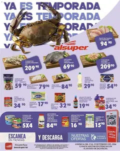 Vista previa las ofertas de la tienda Alsuper - Folleto Zacatecas desde el 17/02/2026 