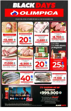  Vista previa del prospecto Ofertas BLACK DAYS del almacen Olímpica válida del 31/10/2025 al 09/11/2025