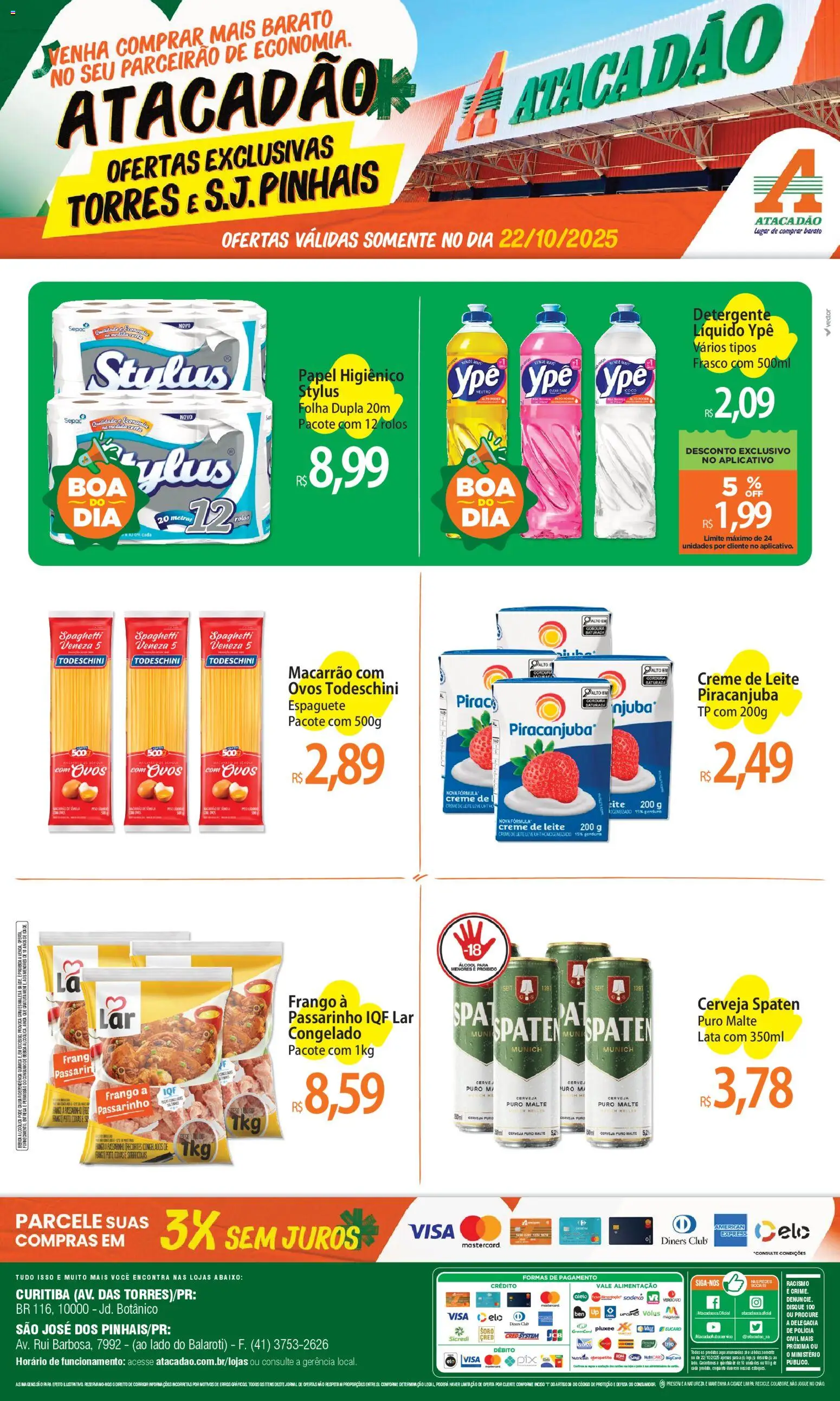 Atacadão folheto "Ofertas - PR" válido a partir de 22/10/2025 - número de página 1