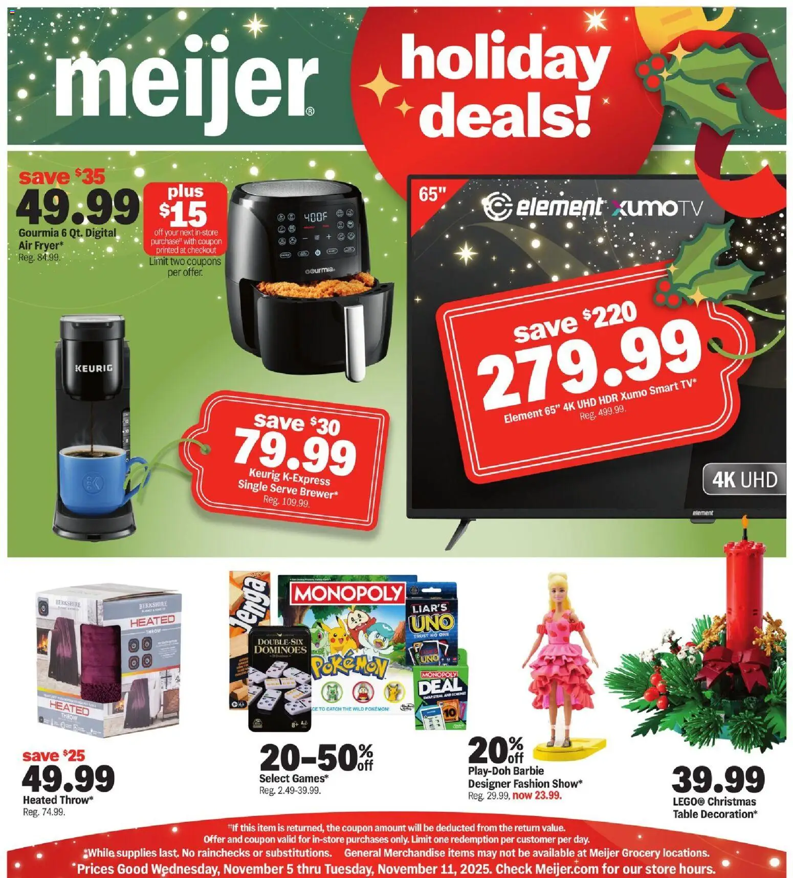 Ad Preview of Meijer Pullout GM - MI from 11/05/2025