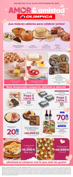  Vista previa del prospecto Especial de Amor y Amistad del almacen Olímpica válida del 16/09/2025 al 20/09/2025