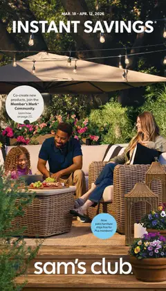 Ad Preview of Sam's Club Sam's Club Instant Savings Book March from 03/18/2026