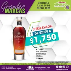 Vista previa las ofertas de la tienda Bodegas Alianza - Catálogo Grandes Marcas desde el 12/01/2026 