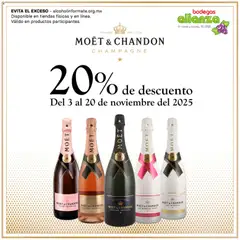 Vista previa las ofertas de la tienda Bodegas Alianza - Catálogo Moët & Chandon desde el 03/11/2025 
