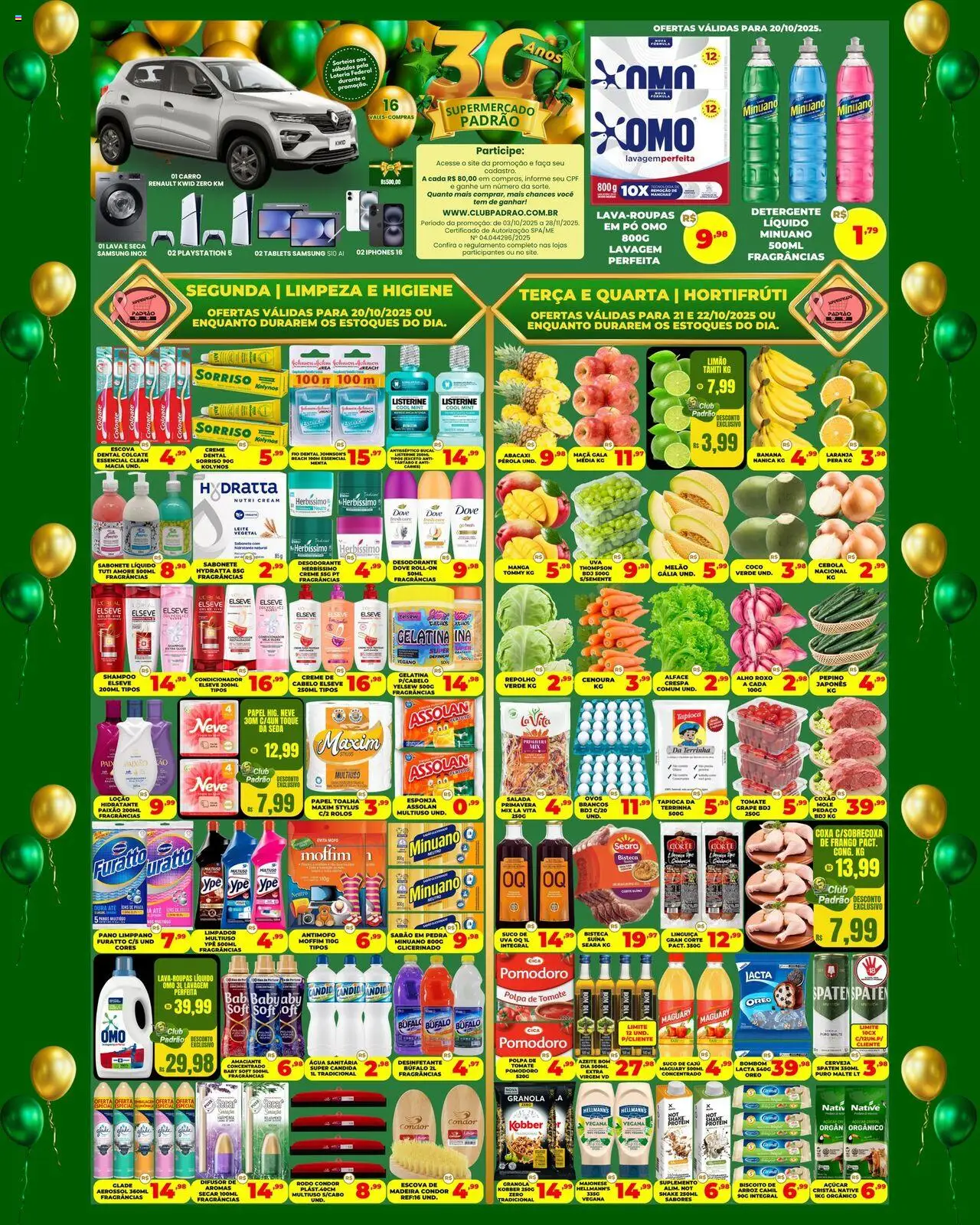 Supermercado Padrão folheto "Ofertas da semana" válido a partir de 20/10/2025 - número de página 1
