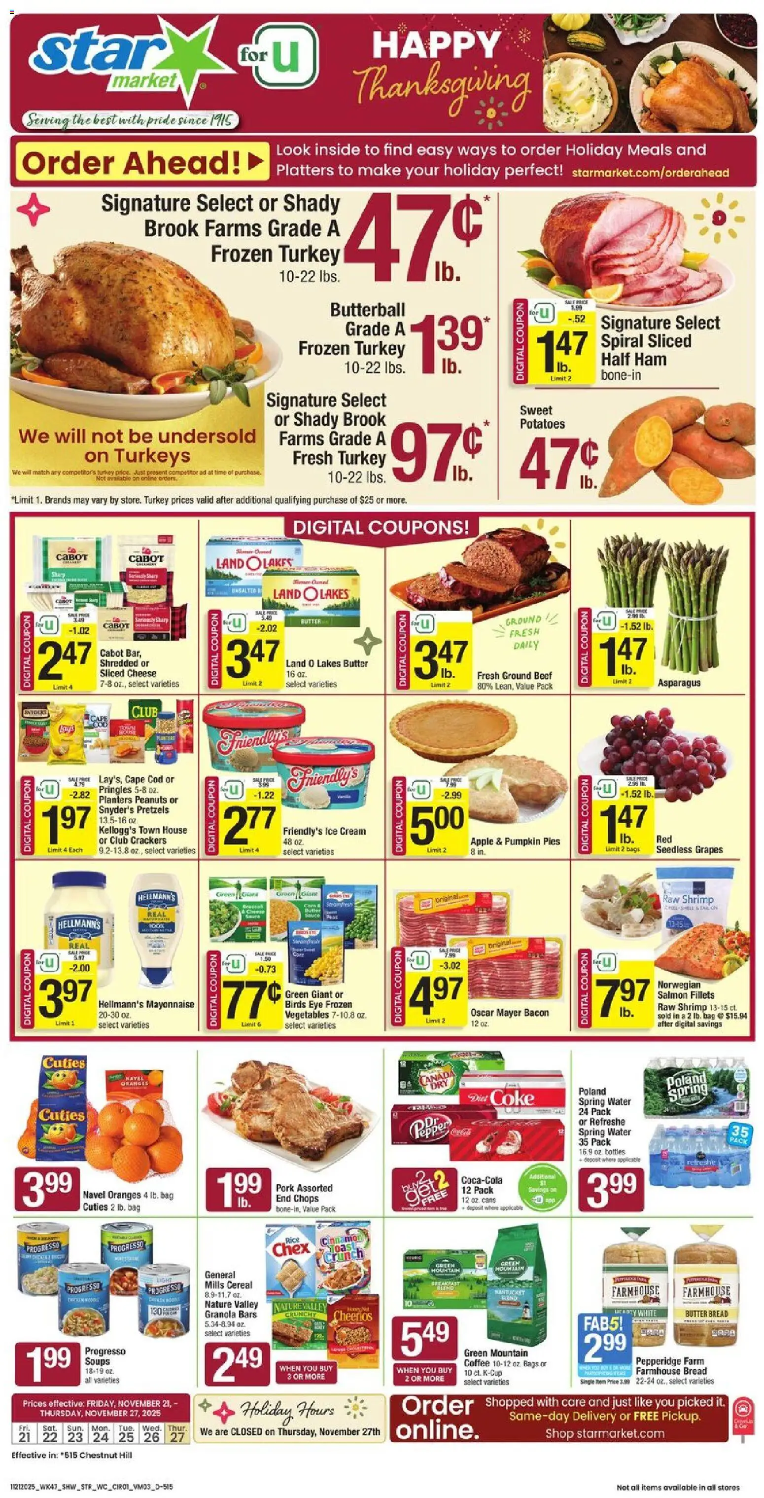 Ad Preview of Star Market Weekly Ad from 11/21/2025