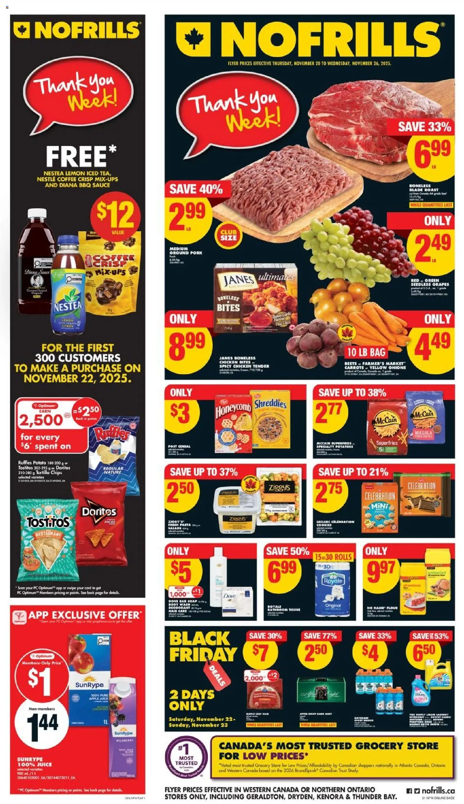Preview of leaflet Weekly Flyer - AB from shop No Frills is valid from Nov 20, 2025