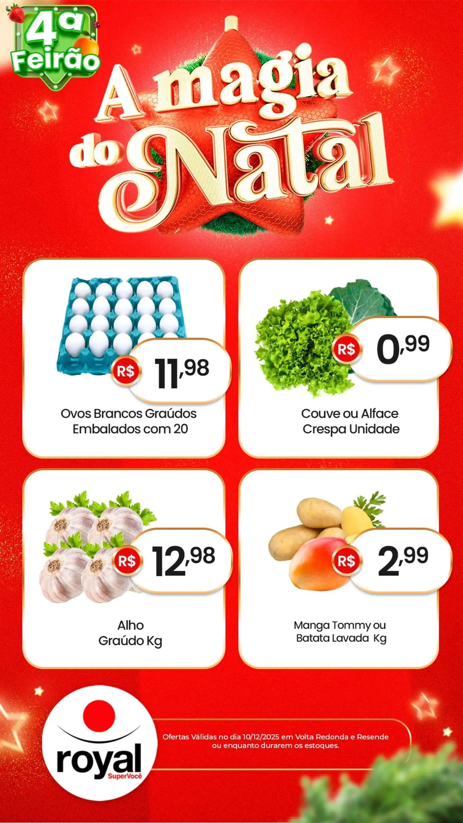 Pré-Visualização do folheto "Ofertas da semana" da loja Royal Supermercados válido a partir de 10/12/2025