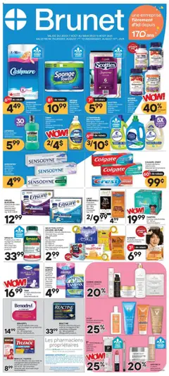 Un aperçu du dépliant Weekly flyer / circulaire du magasin Brunet est valide à partir 7 août 2025
