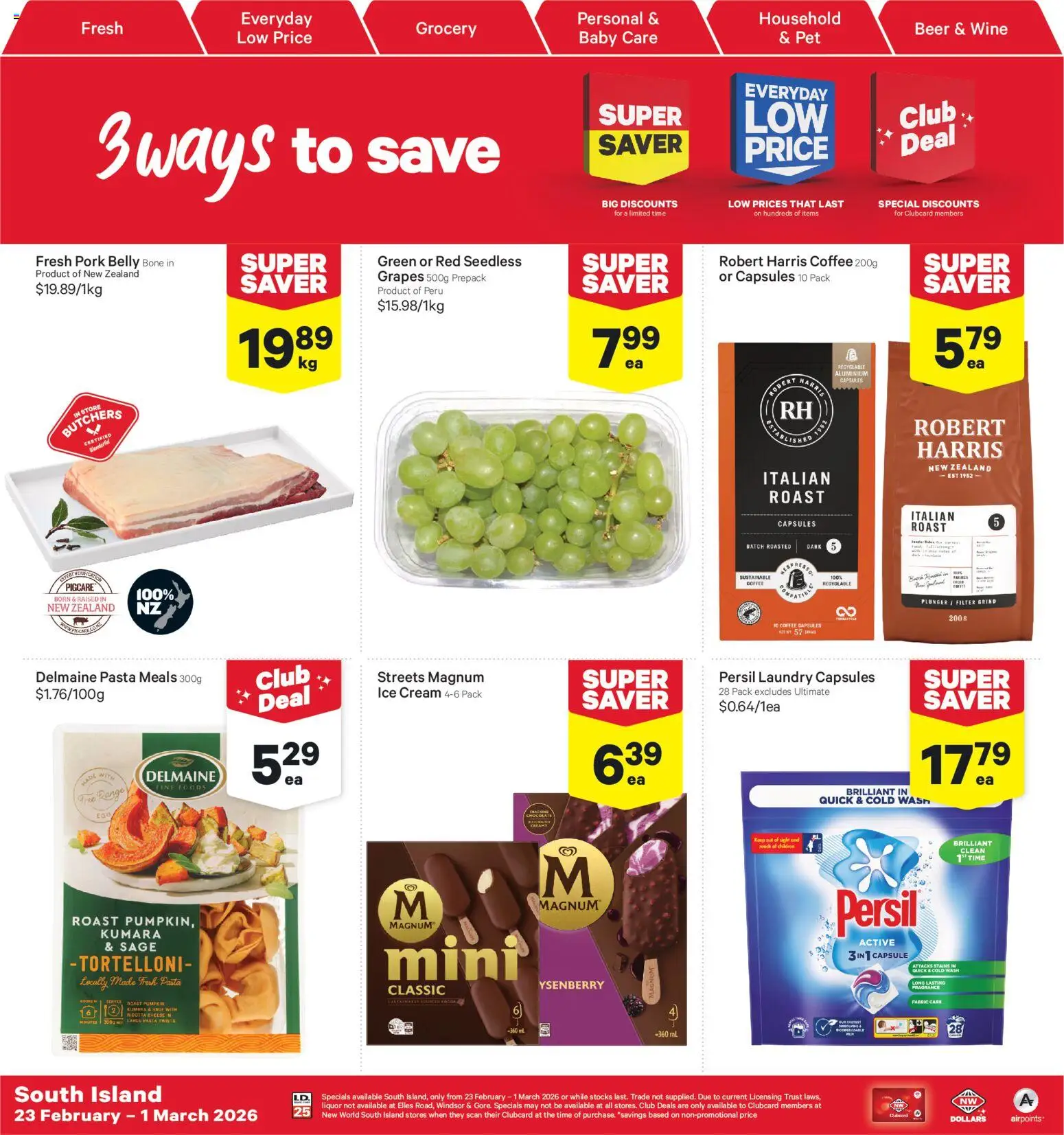 Preview of catalogue Catalogue South Island from shop New World valid 23 Feb 2026