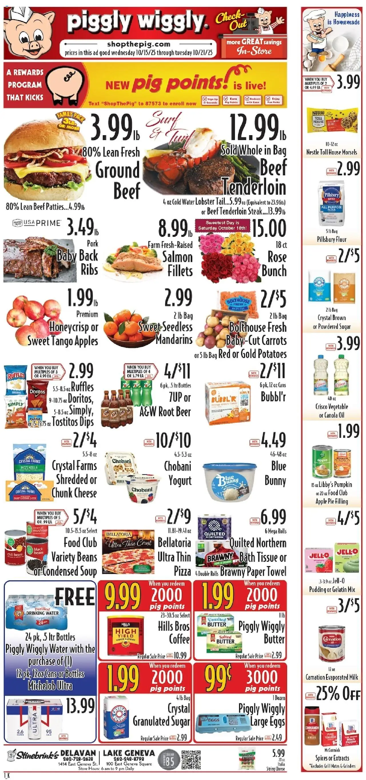 Piggly Wiggly Weekly Ad from 10/15/2025 - Flyer - Page number 1
