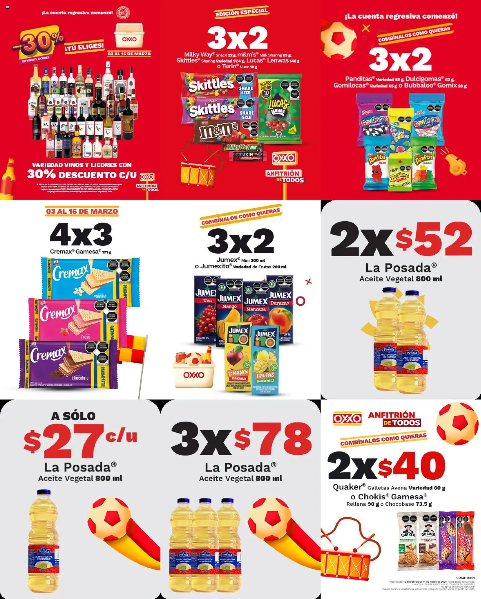 Vista previa las ofertas de la tienda OXXO - Folleto desde el 19/02/2026 - Limón, Leche, Arroz, Carne, Aves, Repelente