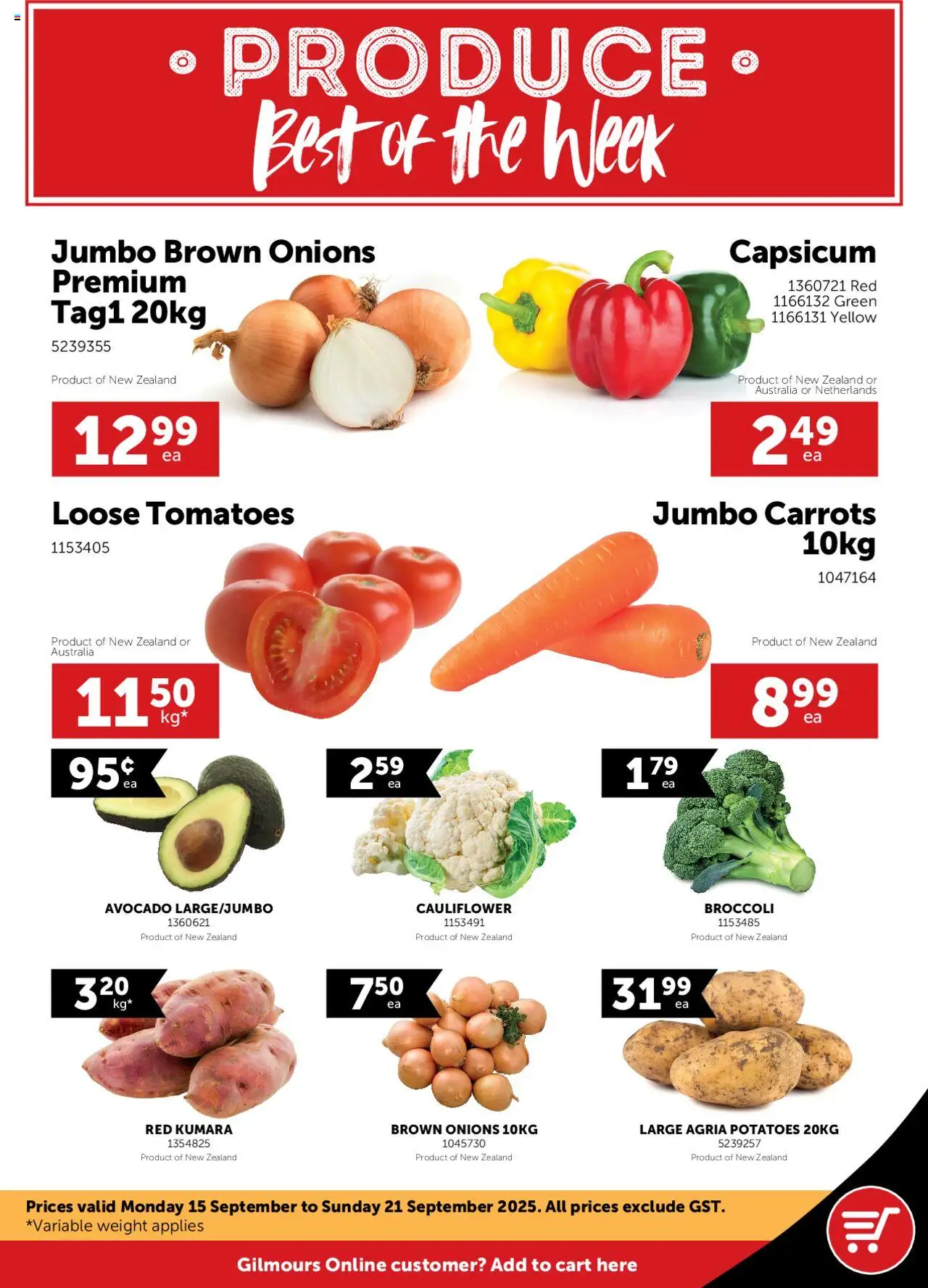 Catalogue Gilmours catalogue valid from 15 Sept 2025 - page 1