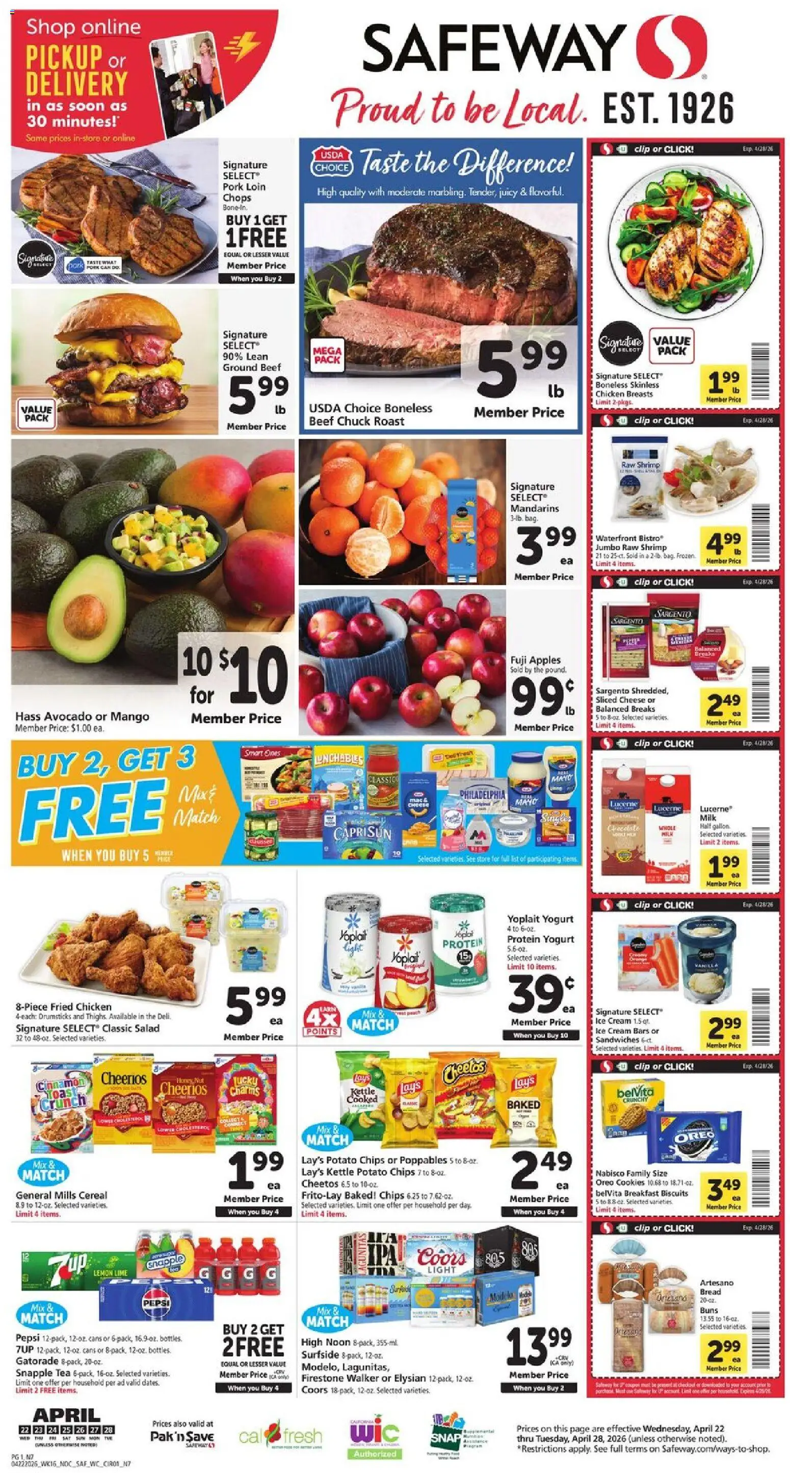 Ad Preview of Safeway Safeway Weekly Ad from 04/22/2026