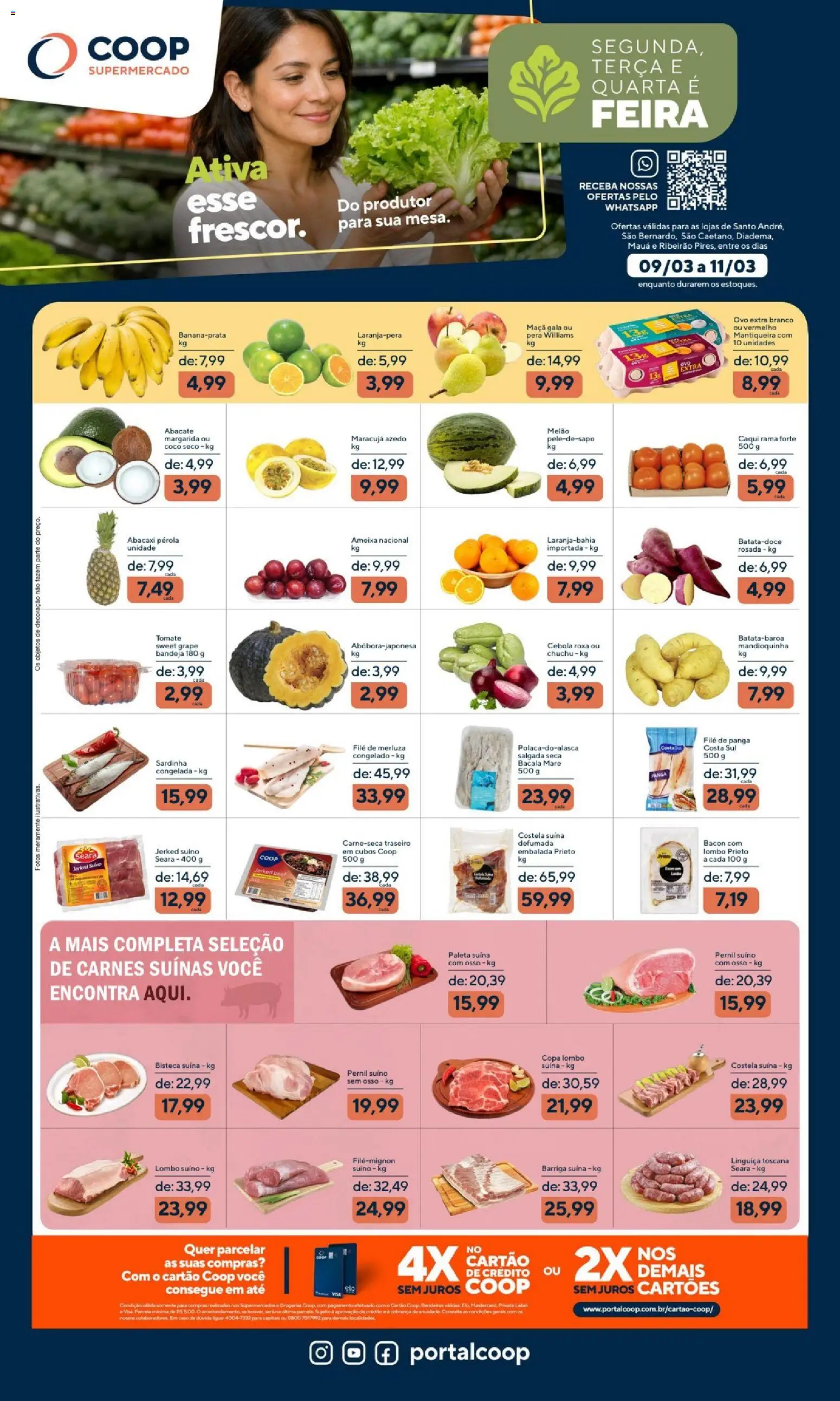 Coop Coop ofertas Segunda, Terça e Quarta da Feira (de 09/03/2026 ...