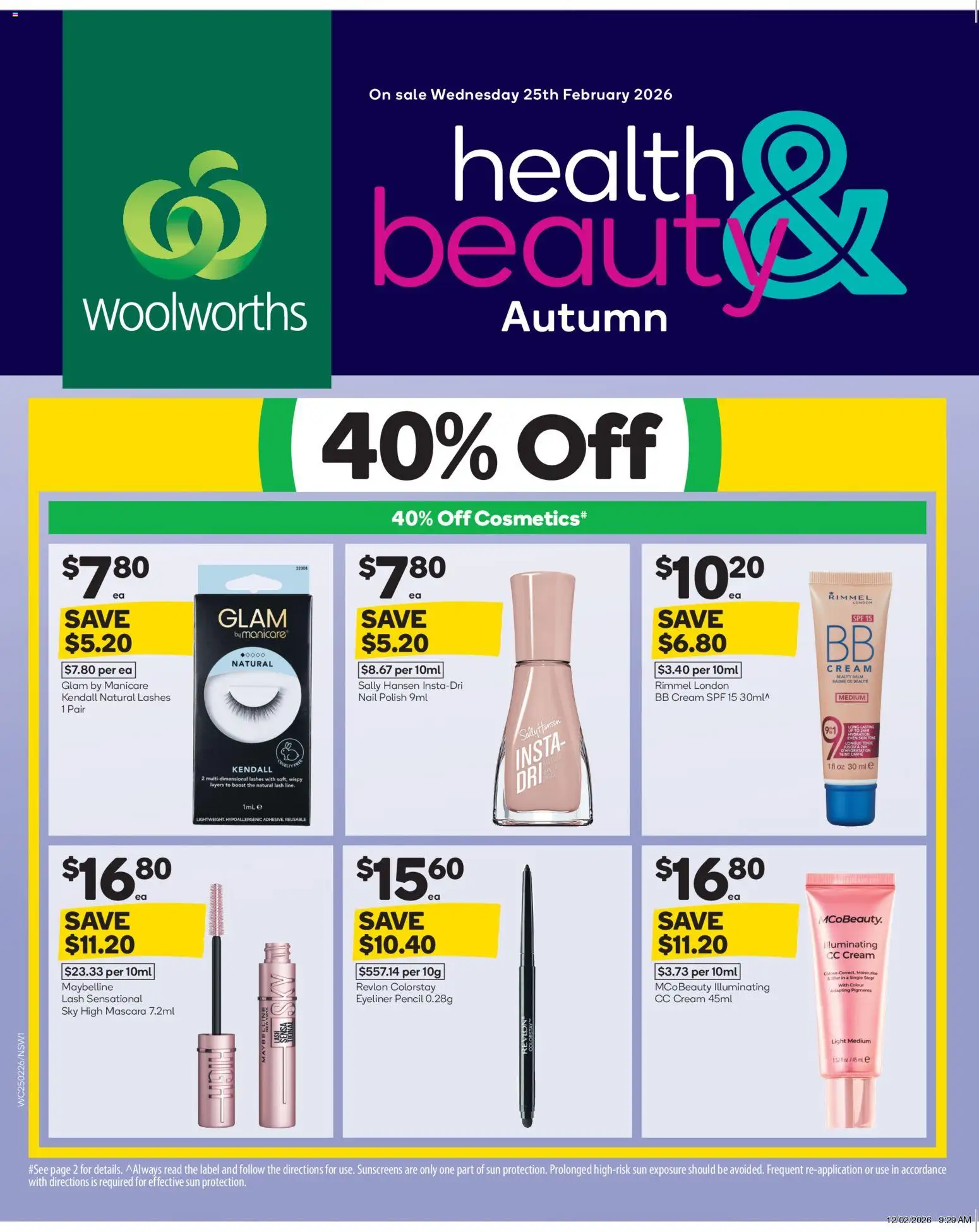 Preview of catalogue Autumn Health & Beauty Catalogue NSW from shop Woolworths valid 25/02/2026