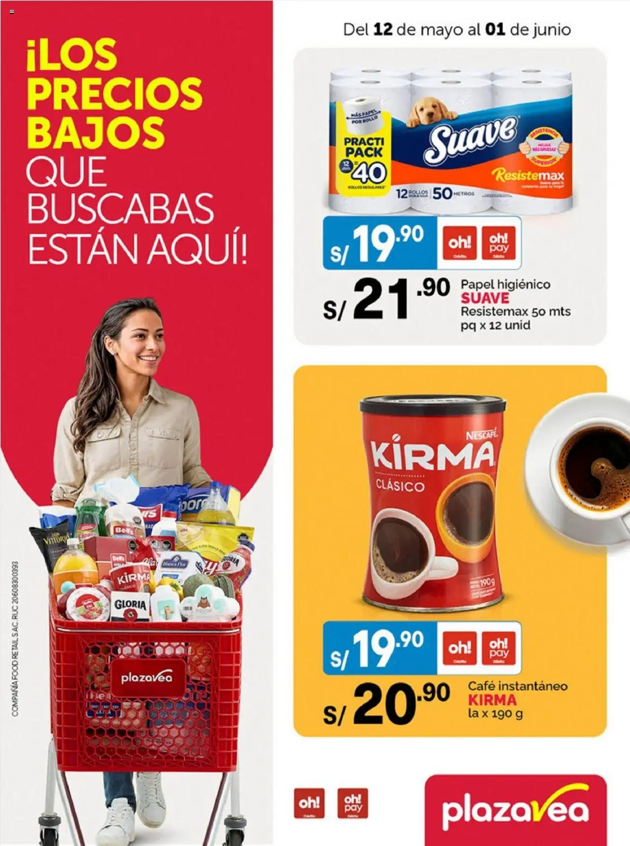 Plaza Vea Catálogo (12/05/2025 - 01/06/2025) - ofertas de hoy - número de página 1