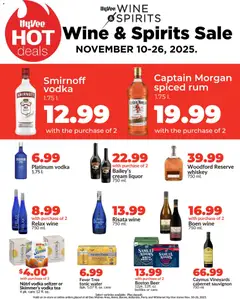 Ad Preview of HyVee Wine & Spirits Specials from 11/17/2025