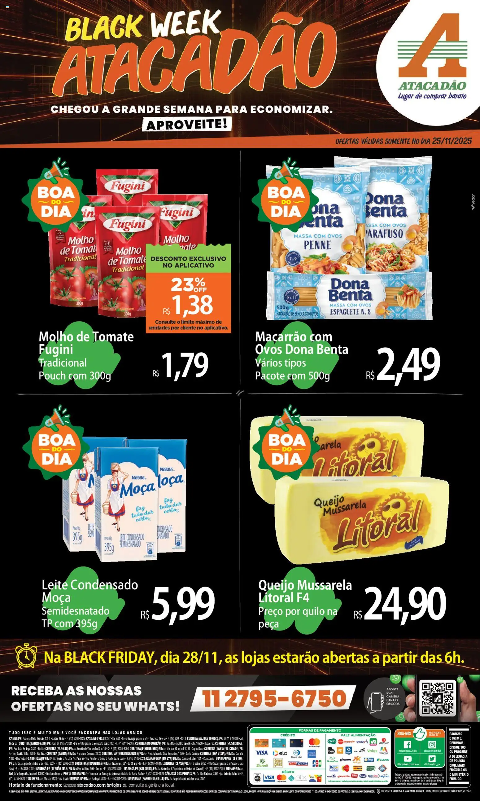 Pré-Visualização do folheto "Ofertas - PR" da loja Atacadão válido a partir de 25/11/2025