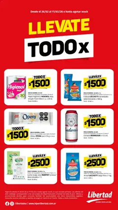 Vista previa del folleto de la tienda Hipermercado Libertad válido desde el 26/02/2026 