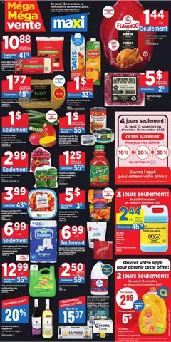 Un aperçu du dépliant Weekly flyer / circulaire du magasin Maxi est valide à partir 13 nov. 2025