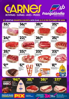 Pré-Visualização do folheto "Ofertas Carnes" da loja Frangolândia válido a partir de 22/10/2025