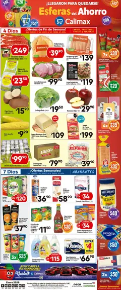 Vista previa las ofertas de la tienda Calimax - Folleto Mexicali y SLRC desde el 09/01/2026 