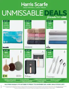 Preview of catalogue Catalogue from shop Harris Scarfe valid 27/10/2025
