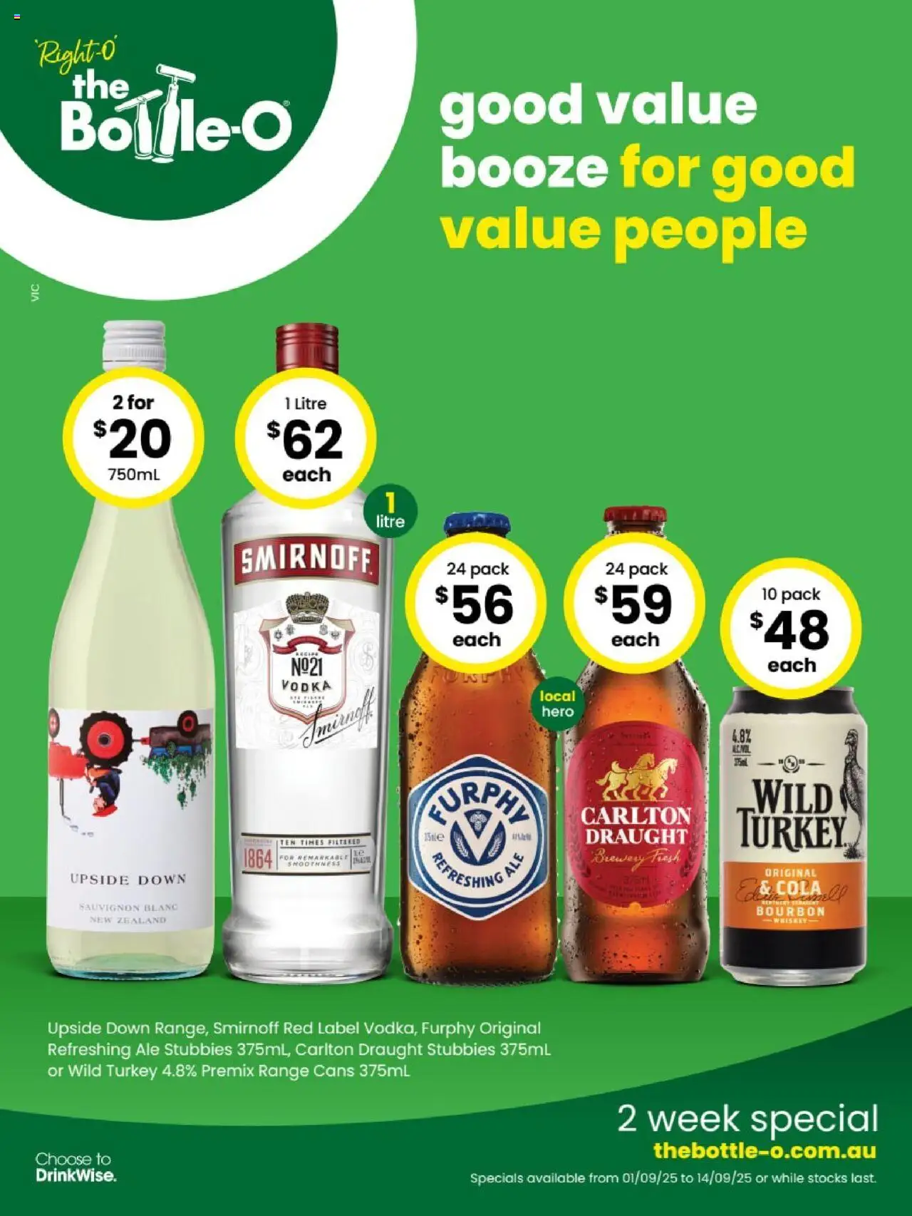 The Bottle-O catalogue valid from 01/09/2025 - page 1