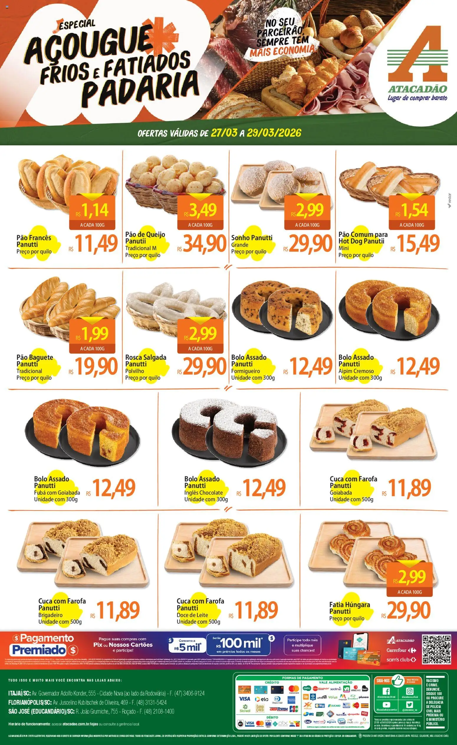 Pré-Visualização do folheto "Atacadão ofertas - SC" da loja Atacadão válido a partir de 27/03/2026