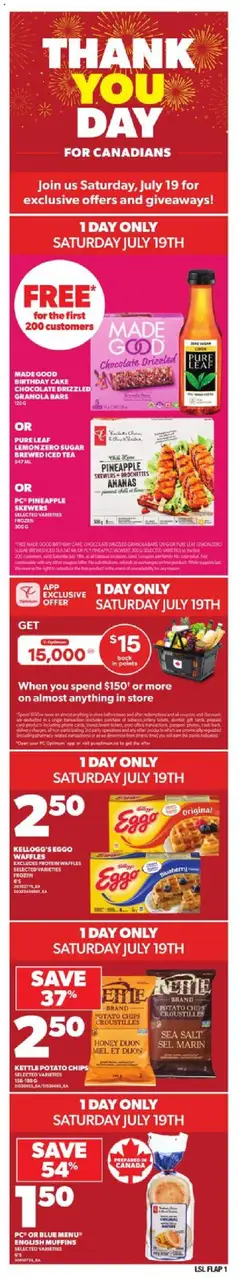 Preview of leaflet Weekly flyer / circulaire from shop Loblaws is valid from Jul 17, 2025