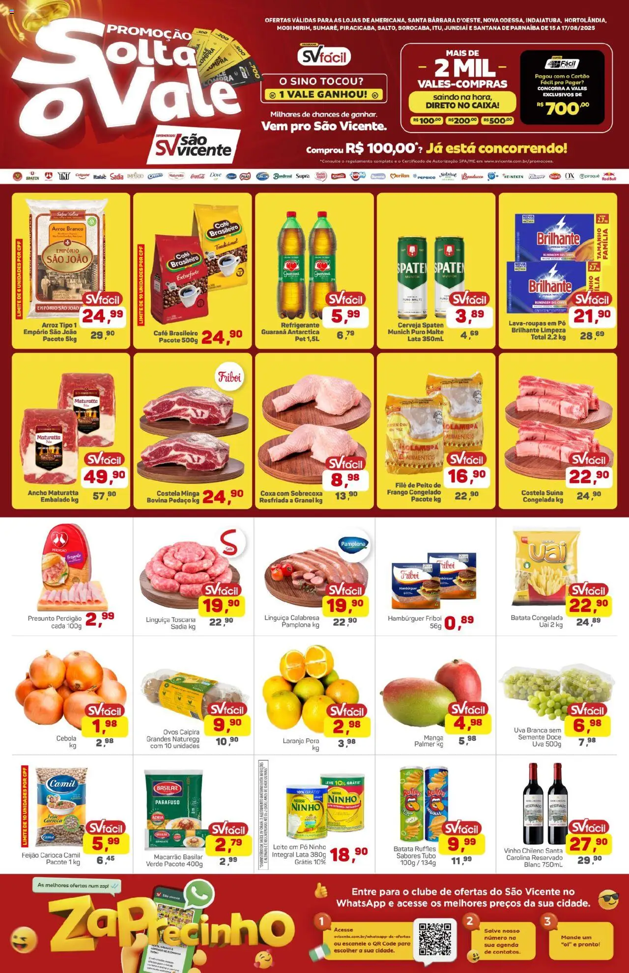 Supermercados São Vicente folheto "Ofertas da semana" válido a partir de 15/08/2025 - número de página 1