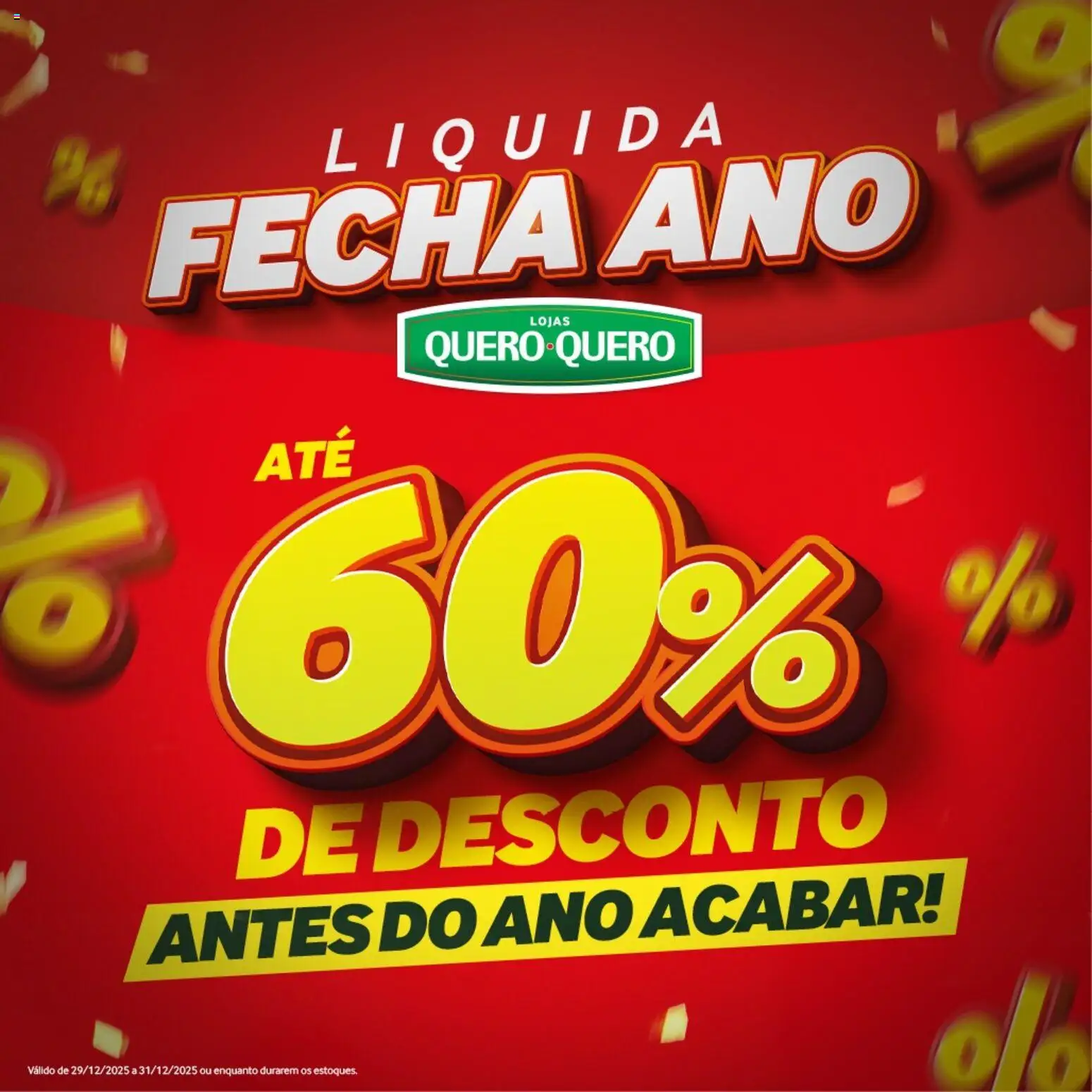 Pré-Visualização do folheto "Ofertas atuais" da loja Lojas Quero-Quero válido a partir de 29/12/2025