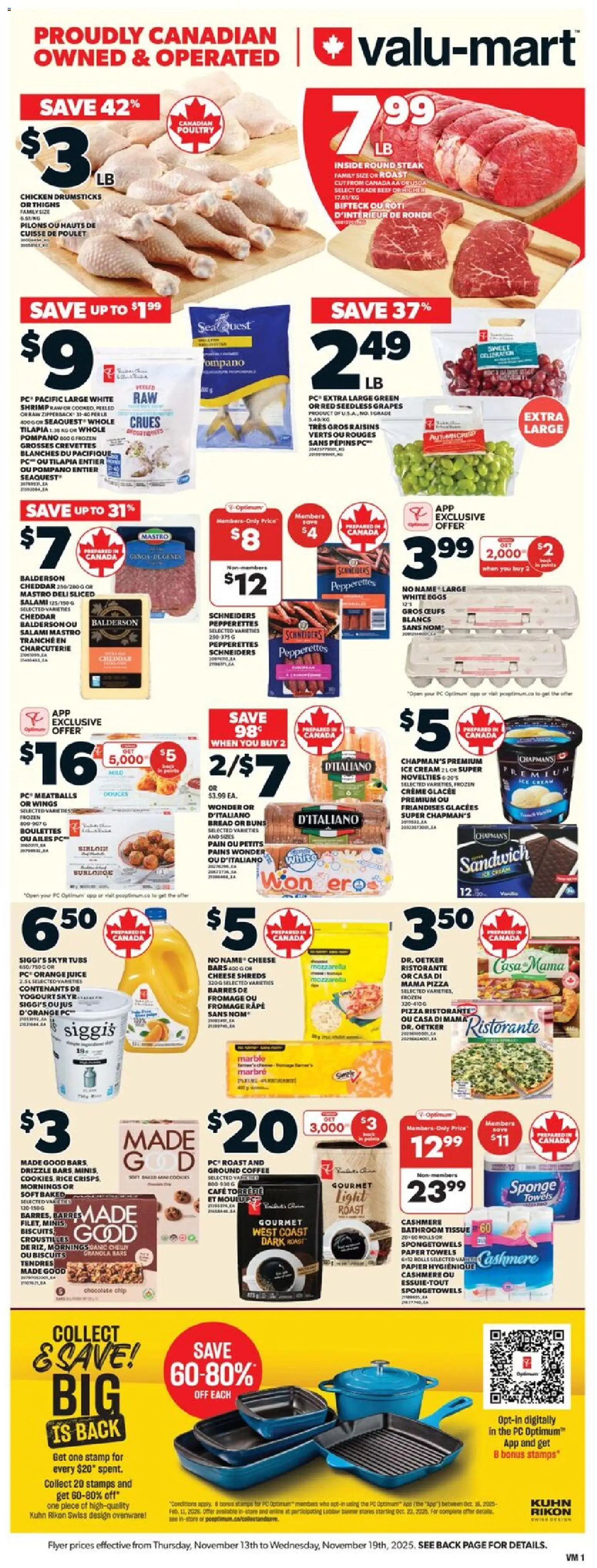 Preview of leaflet Weekly Flyer from shop Valu Mart is valid from Nov 13, 2025