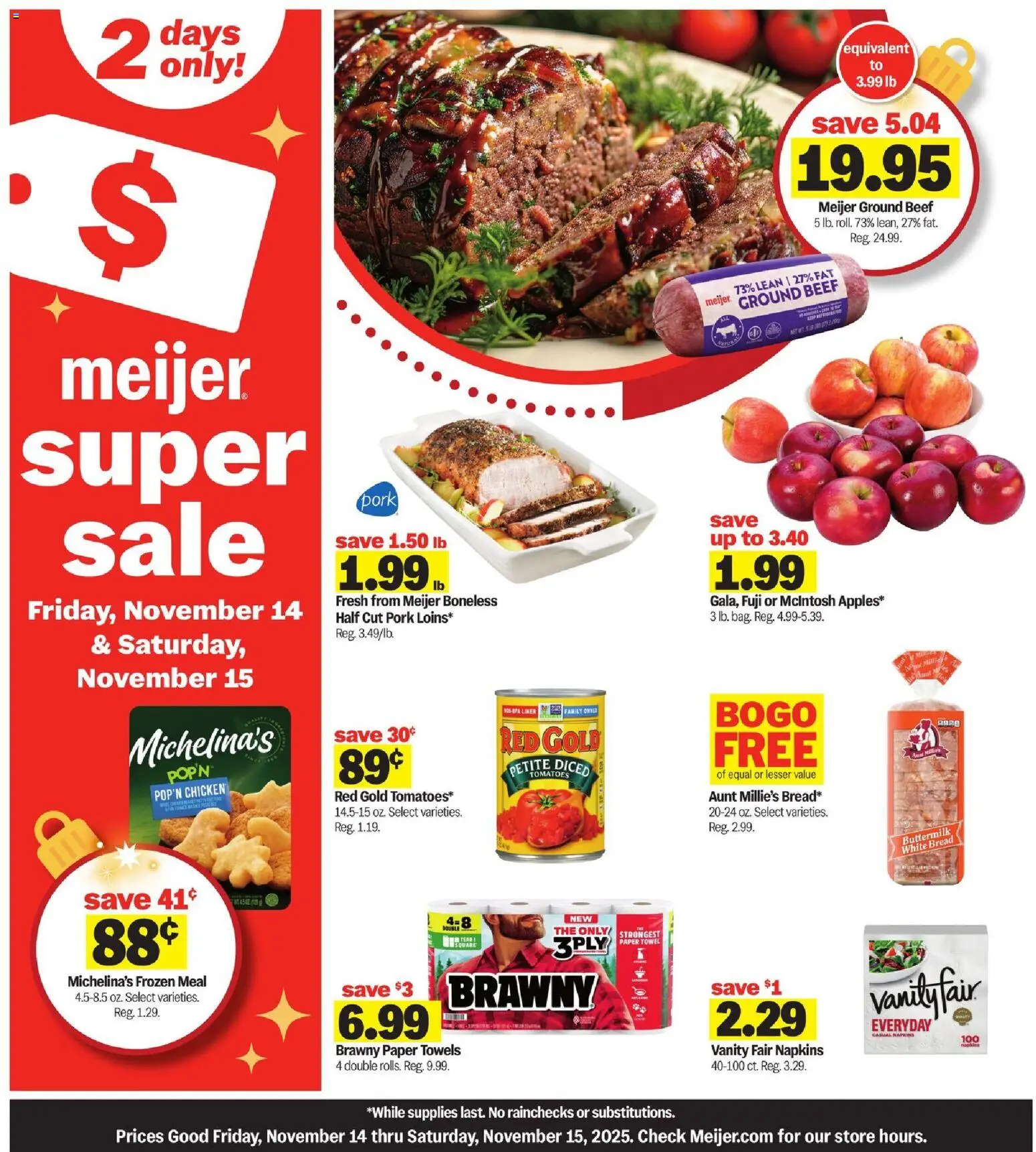 Ad Preview of Meijer Super Sale from 11/14/2025