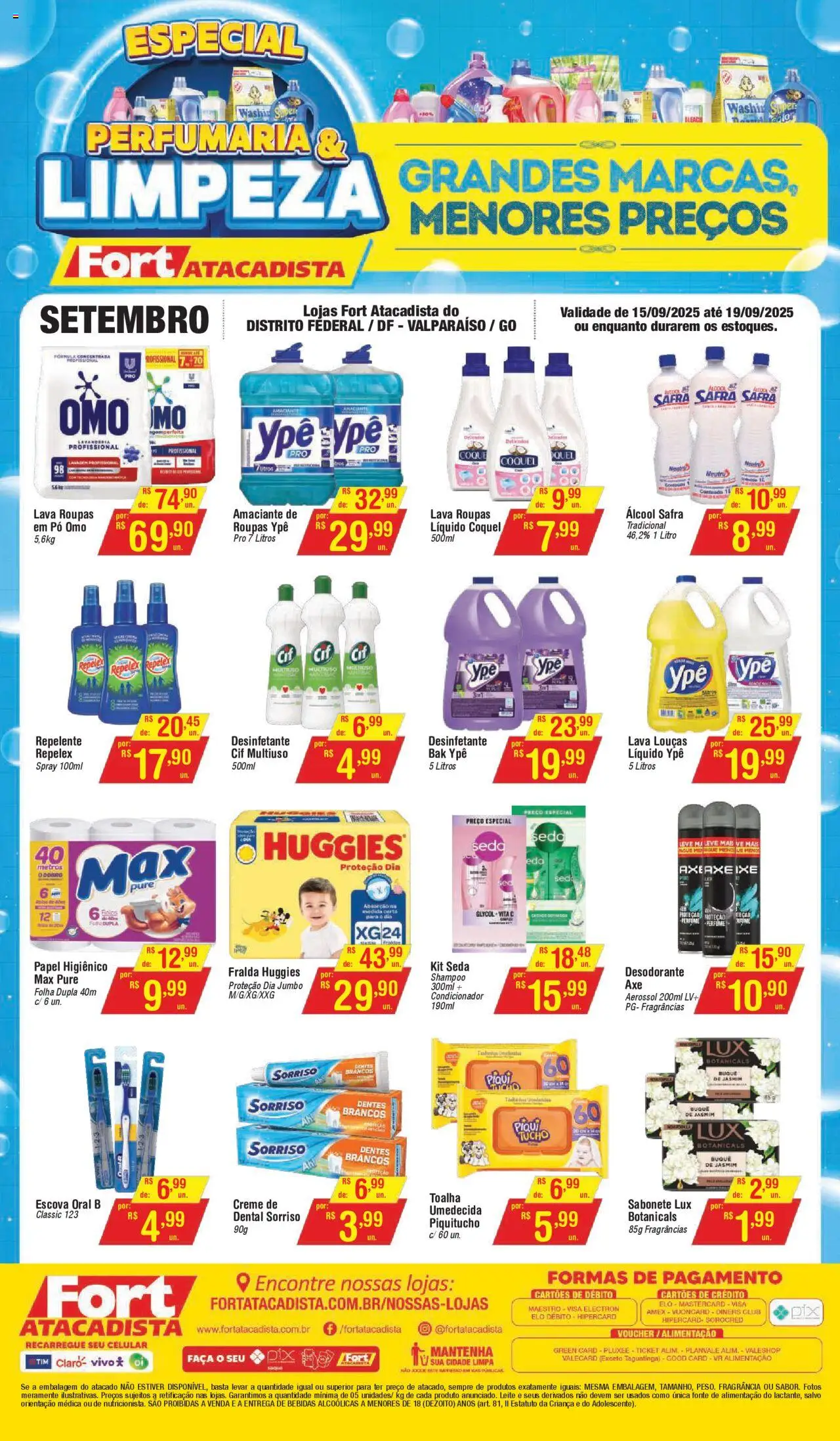 Fort Atacadista folheto "Ofertas Perfumaria e Limpeza" válido a partir de 15/09/2025 - número de página 1