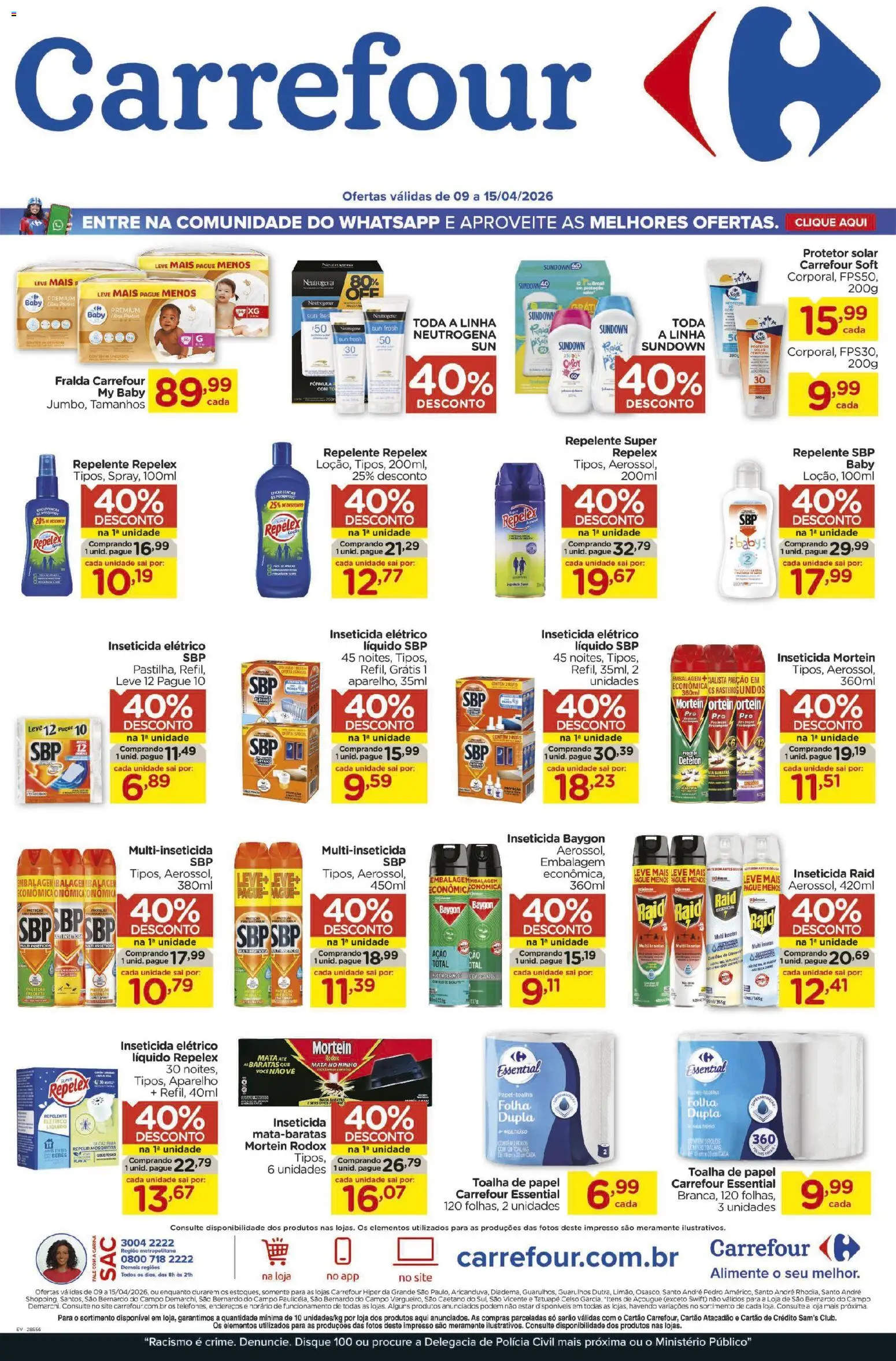 Pré-Visualização do folheto "Carrefour ofertas Saldão DPH e Perfumaria" da loja Carrefour válido a partir de 09/04/2026