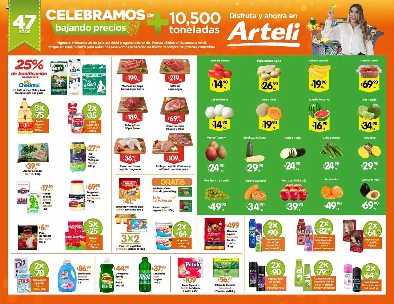 Folleto Express Arteli y sus promociones válidas desde el 30/07/2025 - Número de página 1