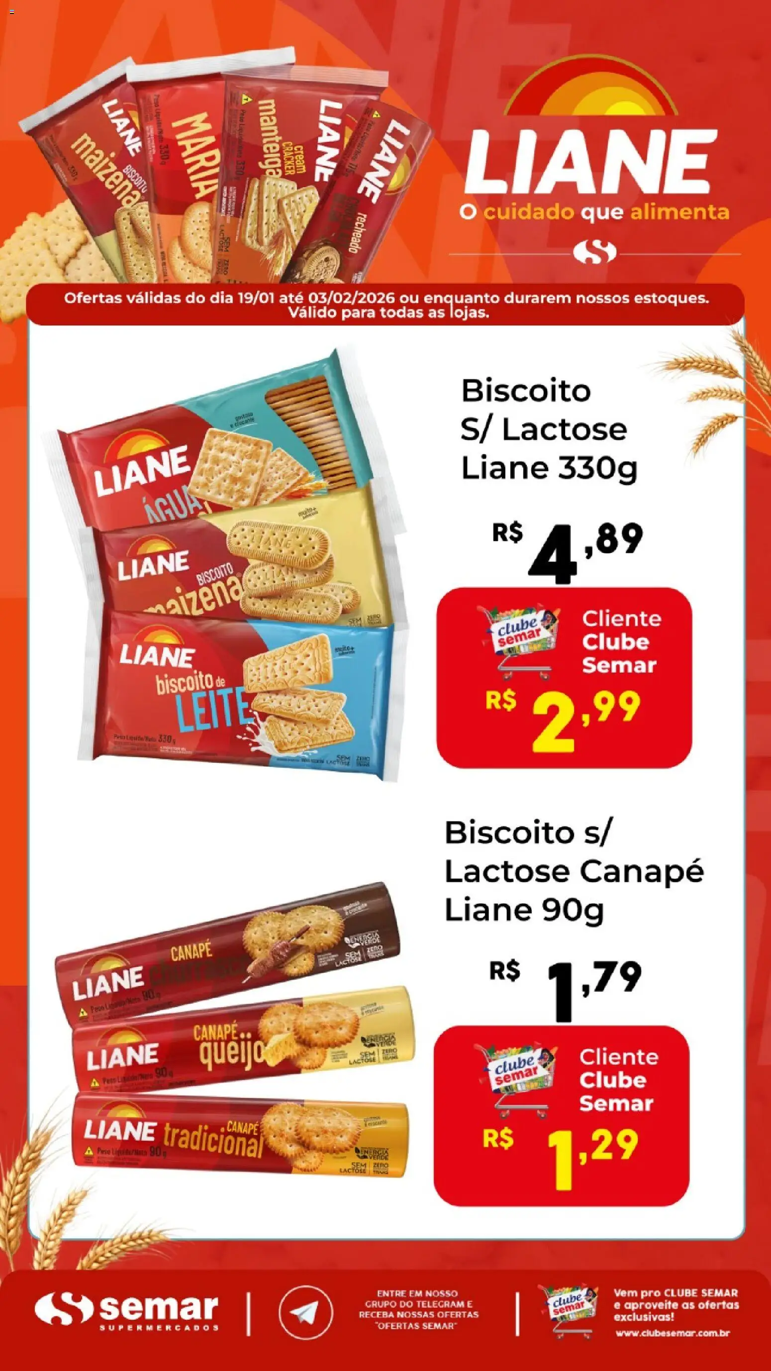 Pré-Visualização do folheto "Ofertas Liane " da loja Semar Supermercado válido a partir de 19/01/2026