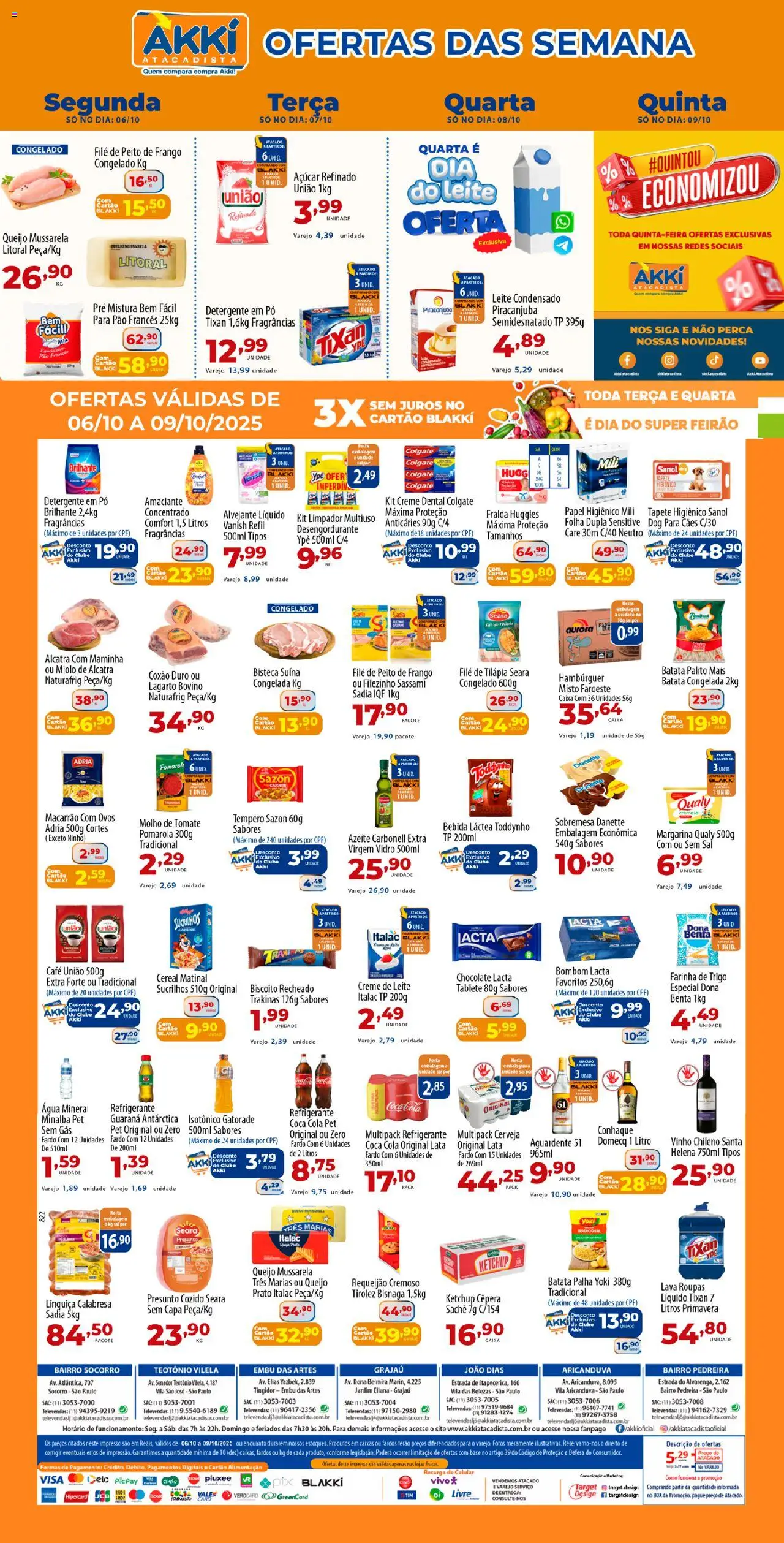 Akki Atacadista folheto "Ofertas da semana" válido a partir de 06/10/2025 - número de página 1