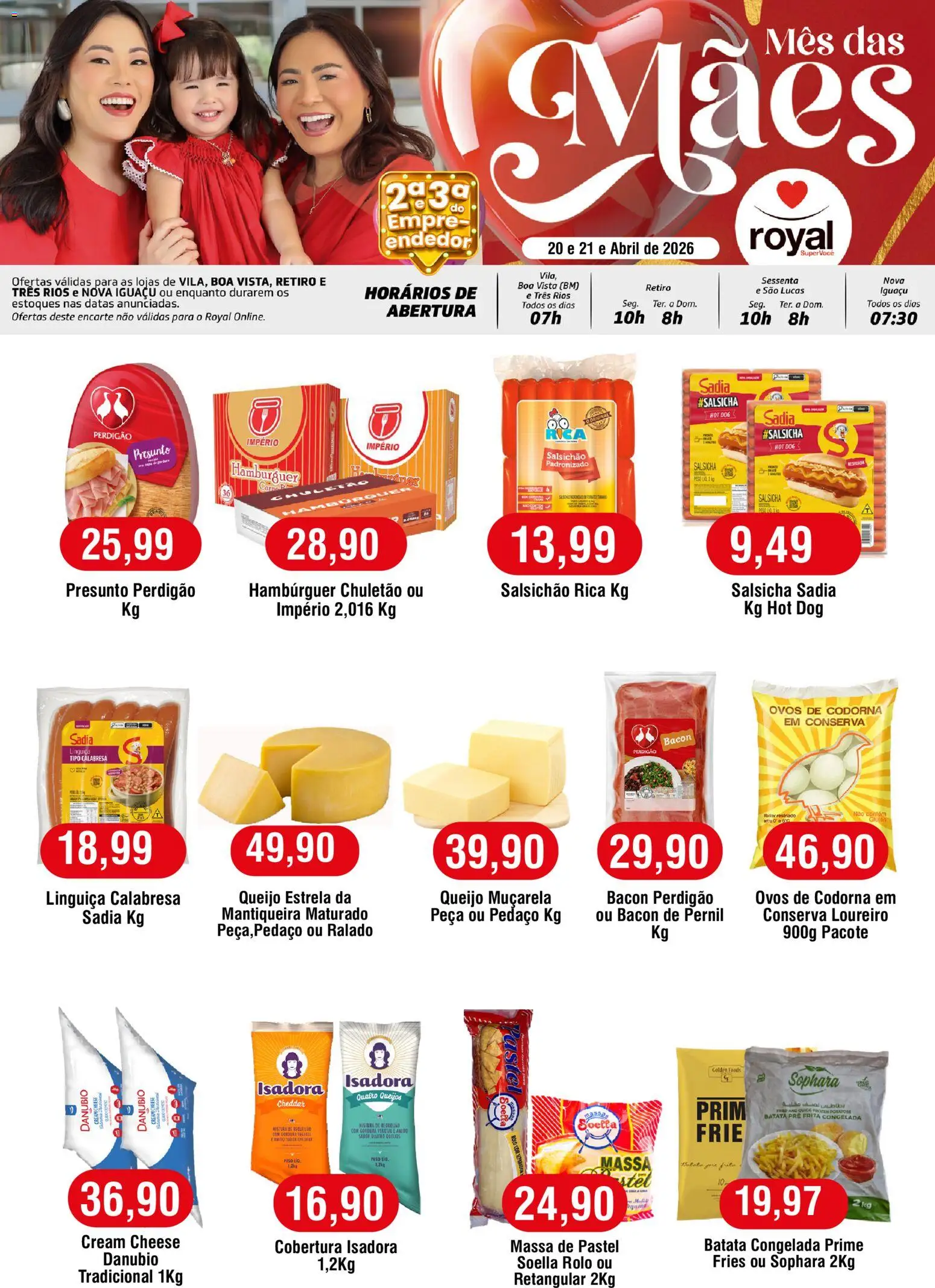 Pré-Visualização do folheto "Royal Supermercados ofertas Segunda e Terça do Empreendedor" da loja Royal Supermercados válido a partir de 20/04/2026