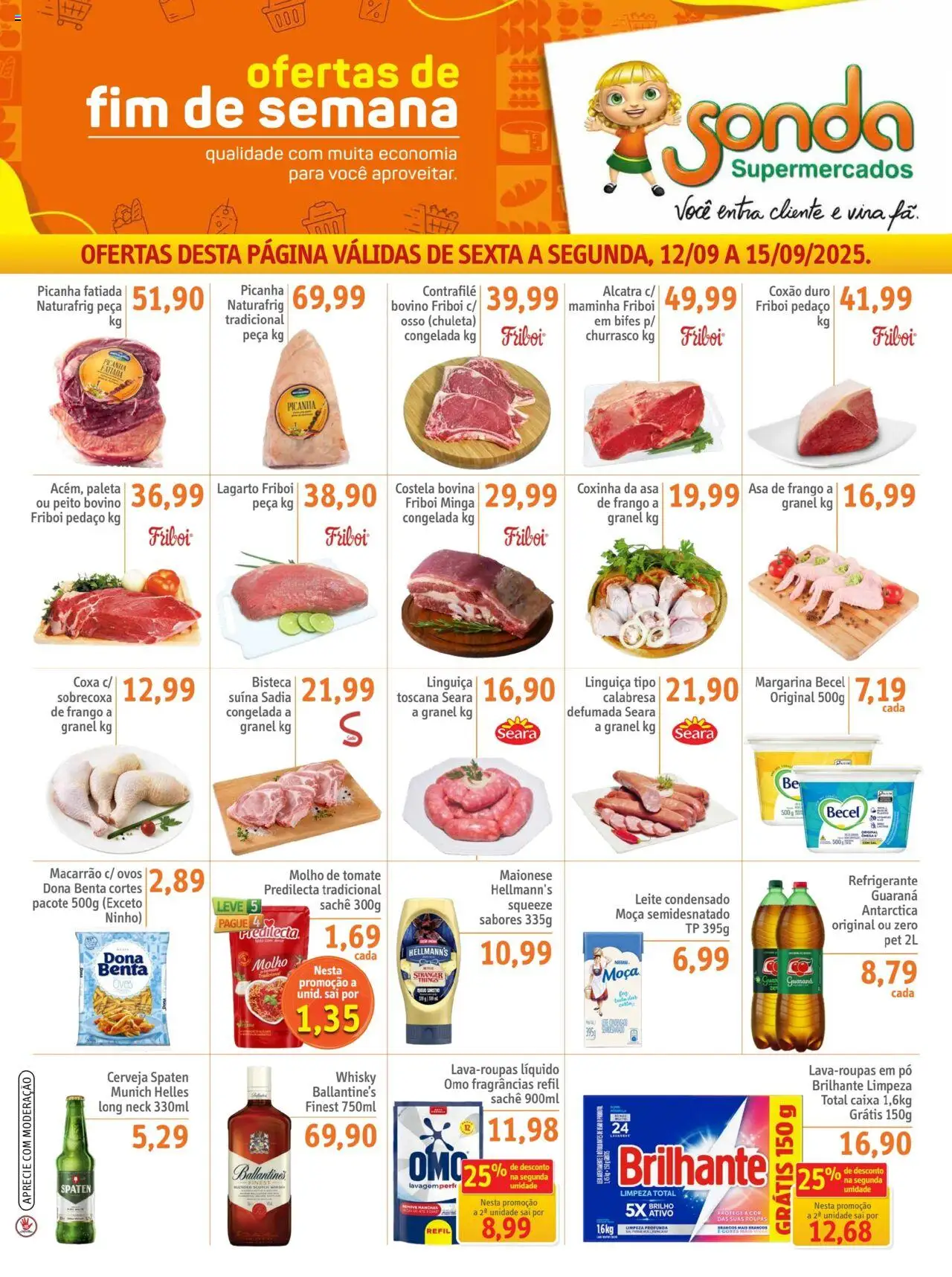 Sonda folheto "Ofertas FDS" válido a partir de 12/09/2025 - número de página 1