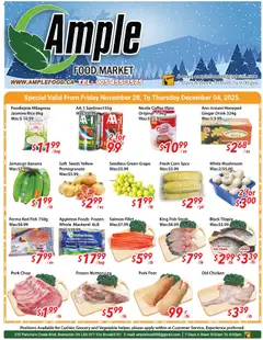 Preview of leaflet Weekly flyer / circulaire from shop Ample Food Market is valid from Nov 28, 2025